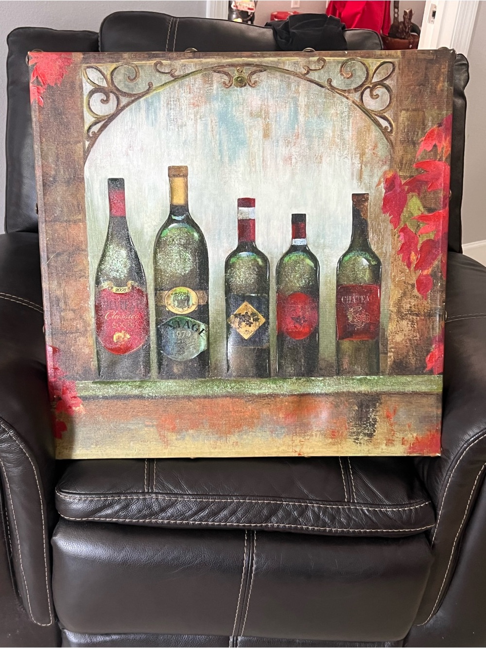 Frame of wine for decoration